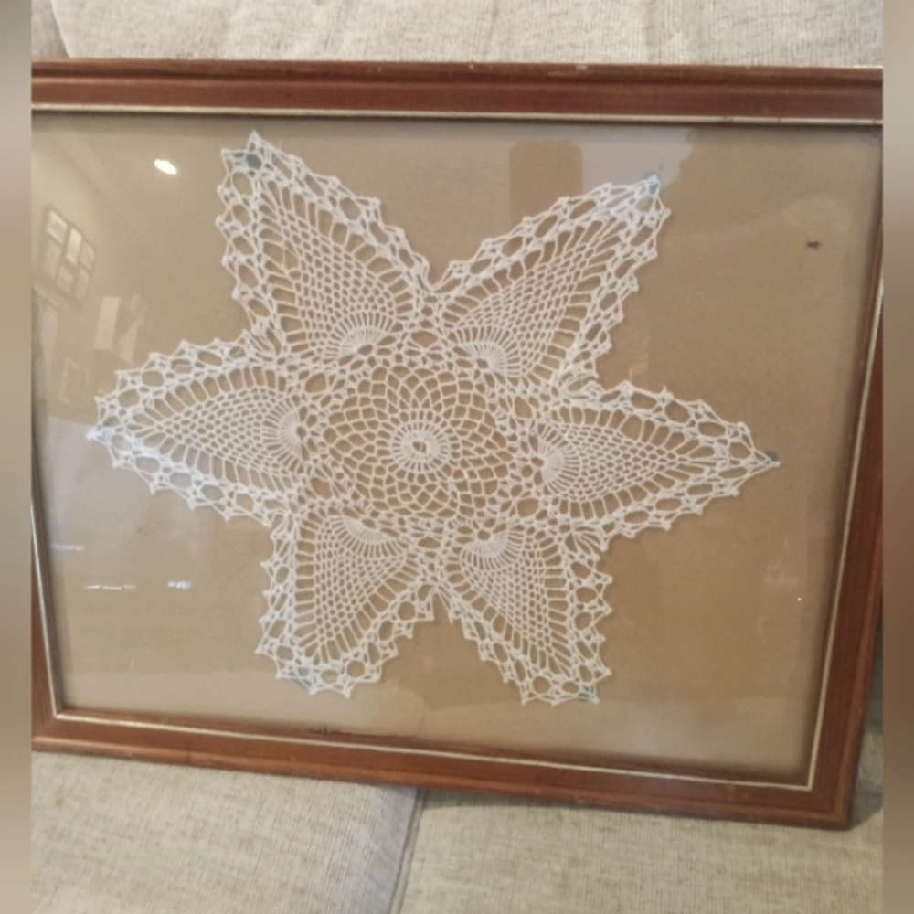 Handmade lace doily